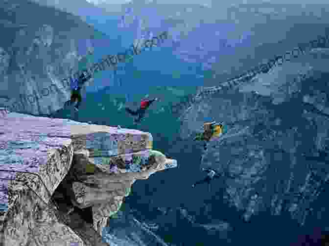 A BASE Jumper Leaping From A Cliff Face With A Parachute. Xtreme Limits (Xtreme Ops 8)