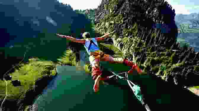 A Bungee Jumper Leaping Off A Bridge With A Vibrant Rainbow In The Background. Hitting Xtremes (Xtreme Ops 1)