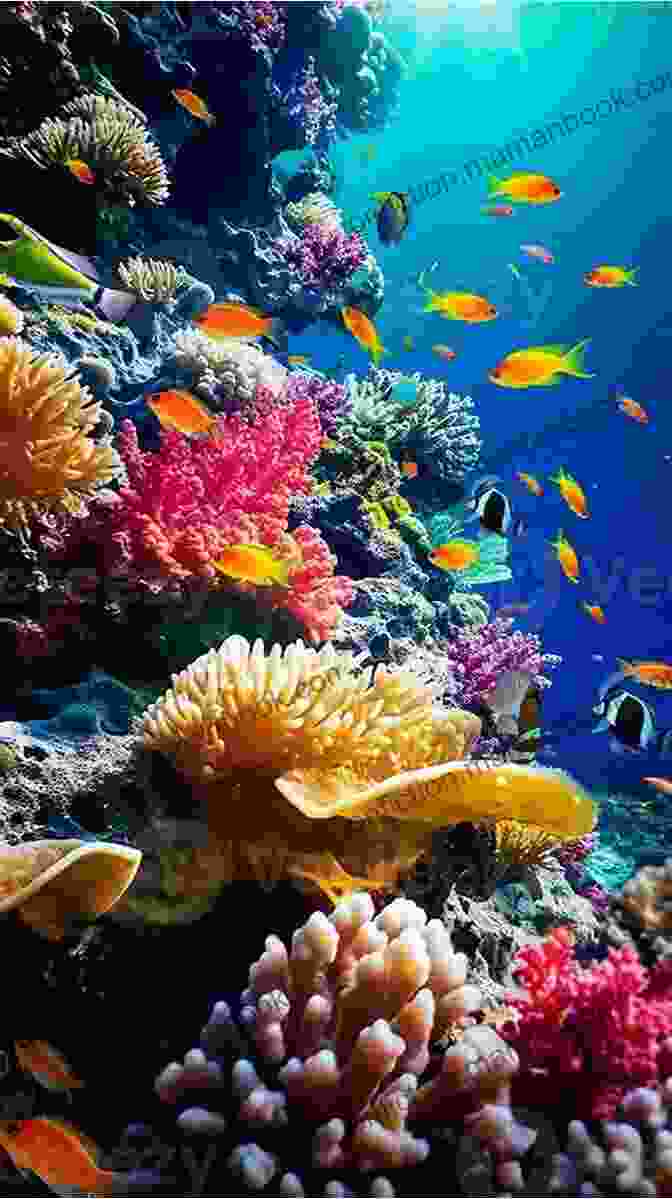 A Vibrant Coral Reef Teeming With Diverse Marine Life Primeval Waters William Burke