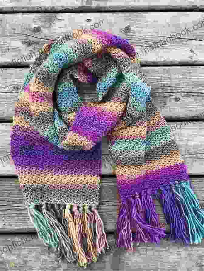 Crochet Scarf In A Variety Of Colors Scarf Crochet Pattern Easy 3 Skein Project