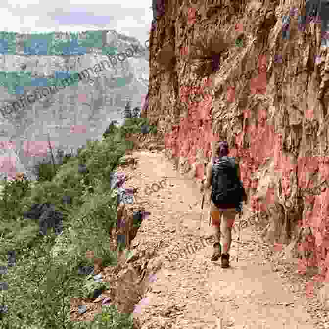 Hiker On The Rim To Rim Trail In The Grand Canyon Grand Canyon Rim To Rim Complete Backpacking Guide: Hike The Grand Canyon Rim To Rim