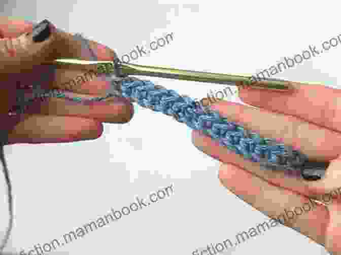 Image Of A Single Crochet Stitch Being Created Crochet Pattern Easy Scarf Project