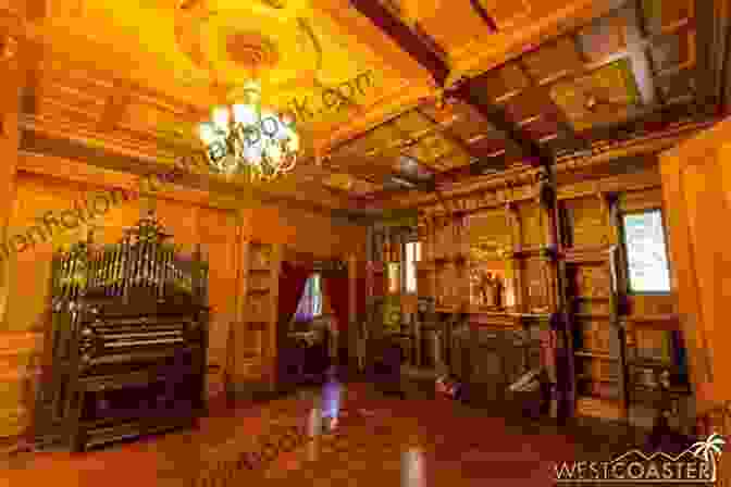 Ornate And Spacious Ballroom Within The Winchester Mystery House, With Intricate Chandeliers And A Spiral Staircase The House On Plum St : The House Where EVIL Exists