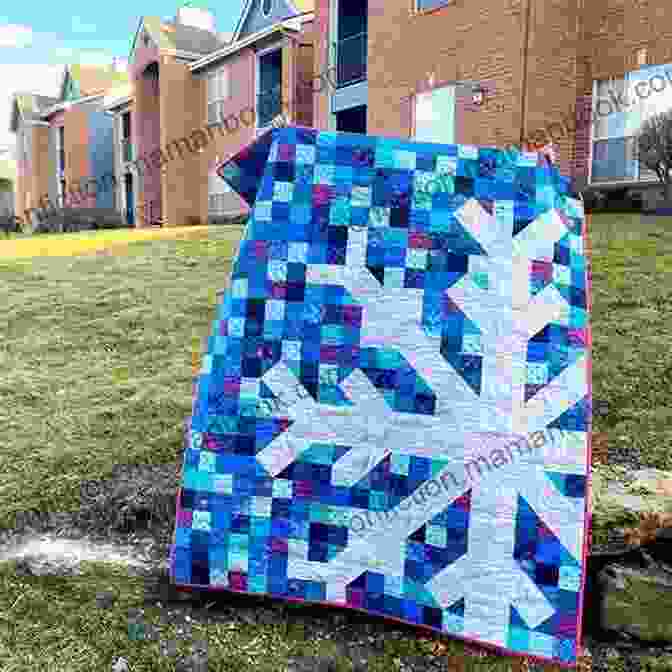 Quilted Snowflakes And Icy Blues In Stephanie Smith's Winter Quilt Five Seasons Of Quilts Stephanie L Smith