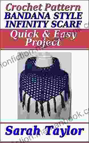Bandana Style Infinity Scarf Quick And Easy Crochet Pattern
