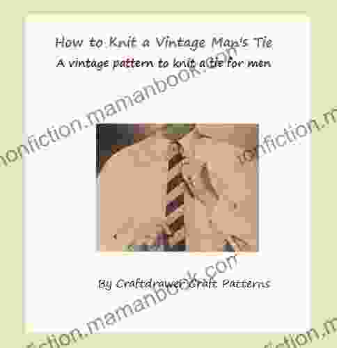 How To Knit A Tie Vintage Men S Tie Pattern Striped Tie Knitting Pattern